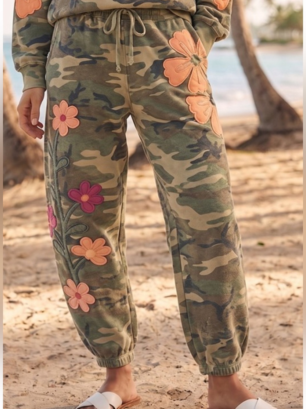 ARRIVES 11/2 LOVLOV WILDFLOWER CAMO COZY JOGGER PANTS